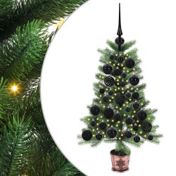 Sapin de Noël avec 150 LED avec support Vert 65 cm PE 547074547074