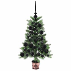 Sapin de Noël avec 150 LED avec support Vert 65 cm PE 547074547074