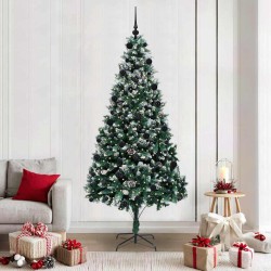 Sapin de Noël artificiel Vert 210 cm PVC, Acier et Plastique 547075547075