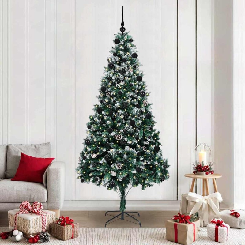 Sapin de Noël artificiel Vert 210 cm PVC, Acier et Plastique 547075547075
