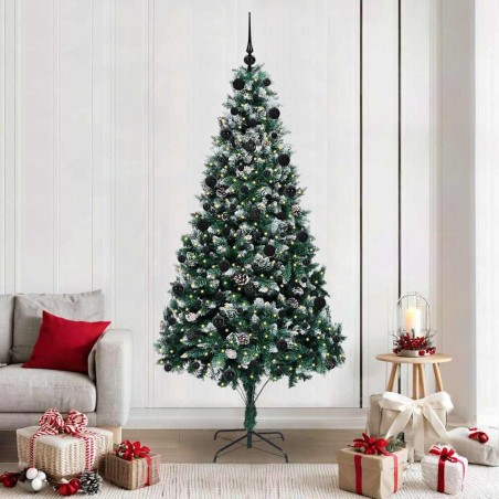 Sapin de Noël artificiel Vert 210 cm PVC, Acier et Plastique 547075547075