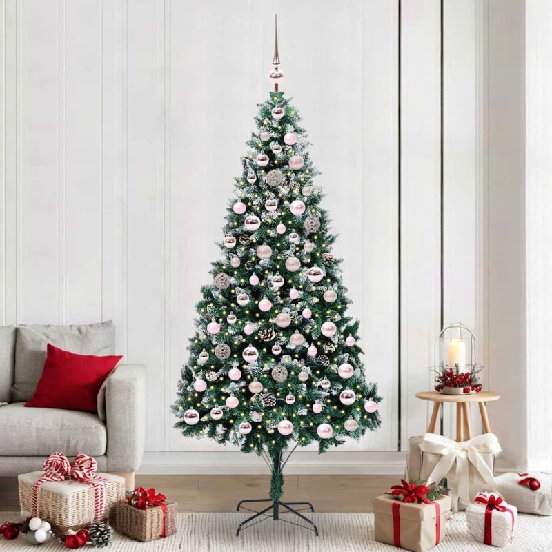 Sapin de Noël artificiel Vert 210 cm PVC, Acier et Plastique 547076547076