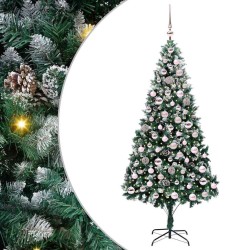 Sapin de Noël artificiel Vert 210 cm PVC, Acier et Plastique 547076547076