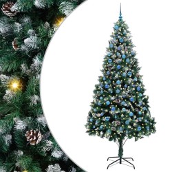 Sapin de Noël artificiel Vert 240 cm PVC, Acier et Plastique 547077547077