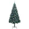 Sapin de Noël artificiel Vert 240 cm PVC, Acier et Plastique 547077547077