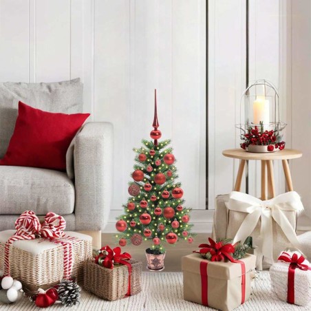 Sapin de Noël avec 150 LED avec support Vert 65 cm PE 547078547078