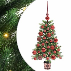 Sapin de Noël avec 150 LED avec support Vert 65 cm PE 547078547078