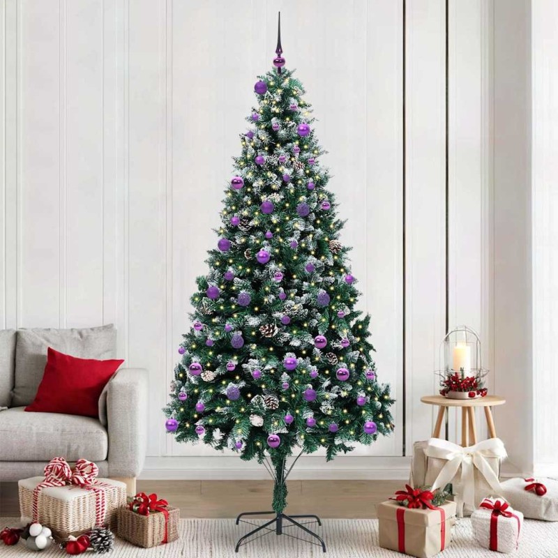 Sapin de Noël artificiel Vert 240 cm PVC, Acier et Plastique 547079547079