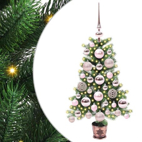 Sapin de Noël avec 150 LED avec support Vert 65 cm PE 547081547081