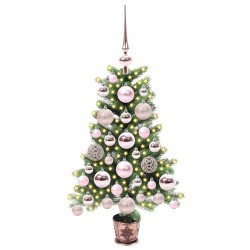 Sapin de Noël avec 150 LED avec support Vert 65 cm PE 547081547081