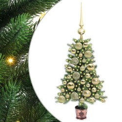 Sapin de Noël avec 150 LED avec support Vert 65 cm PE 547082547082