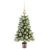 Sapin de Noël avec 150 LED avec support Vert 65 cm PE 547082547082