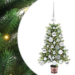 Sapin de Noël avec 150 LED avec support Vert 65 cm PE 547083547083