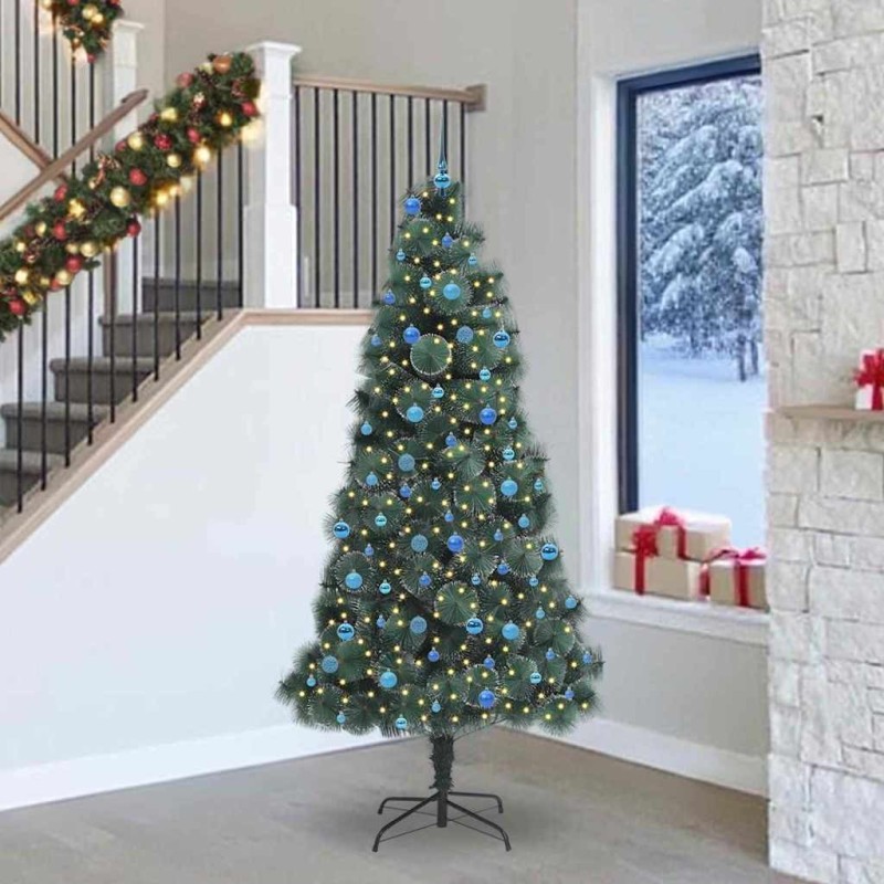 Arbre de Noël artificiel pré-éclairé avec ensemble de boules 547085547085