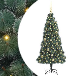 Arbre de Noël artificiel pré-éclairé avec jeu de boules 150 cm 547087547087