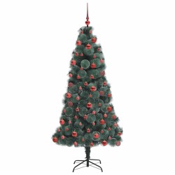 Arbre de Noël artificiel pré-éclairé avec ensemble de boules 547100547100