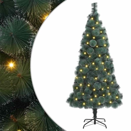 Sapin de Noël artificiel pré-éclairé Vert 180 cm PET 547102547102