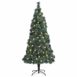 Sapin de Noël artificiel pré-éclairé Vert 180 cm PET 547102547102