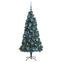 Sapin de Noël artificiel pré-éclairé avec ensemble de boules 547103547103