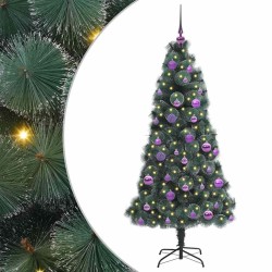 Arbre de Noël artificiel pré-éclairé avec ensemble de boules 547105547105