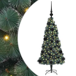 Sapin de Noël artificiel pré-éclairé avec set de boules 120 cm 547110547110