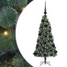 Sapin de Noël artificiel pré-éclairé avec set de boules 120 cm 547110547110