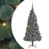 Arbre de Noël artificiel pré-éclairé avec set de boules 120 cm 547114547114