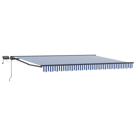 Cadre de store manuel avec LEDs Bleu et Blanc 4 x 2 m 547118547118