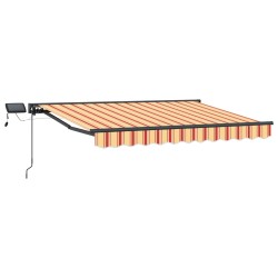 Cadre de store manuel avec LEDs Jaune et Orange 3,5 x 2 m 547122547122