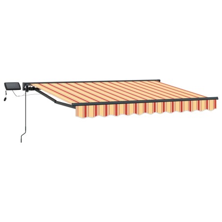 Cadre de store manuel avec LEDs Jaune et Orange 3,5 x 2 m 547122547122