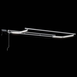 Cadre de store manuel avec LEDs Anthracite 3 x 2,5 m 547127547127