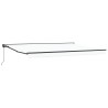 Auvent rétractable manuel Blanc 4 x 2 m 547157547157