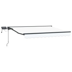 Cadre de store manuel avec LEDs Blanc 3,5 x 2,5 m 547184547184
