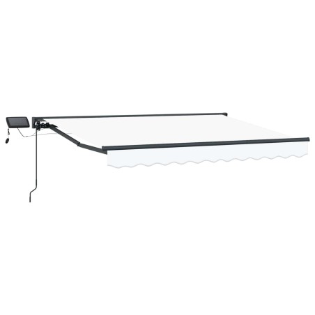 Cadre de store manuel avec LEDs Blanc 3,5 x 2,5 m 547184547184