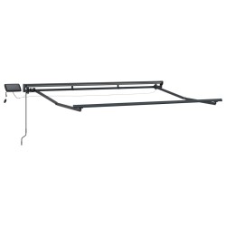 Cadre de store manuel avec LEDs Anthracite et blanc 3 x 2 m 547208547208