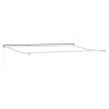 Auvent rétractable manuel Anthracite et blanc 4,5 × 3,5 m 547295547295