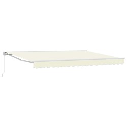 Auvent rétractable manuel Crème 4,5 × 3,5 m 547299547299