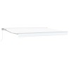 Auvent rétractable manuel Blanc 4,5 × 3,5 m 547316547316