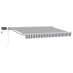 Cadre de store manuel avec LEDs Anthracite et blanc 3 x 2 m 547327547327