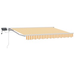 Cadre de store manuel avec LEDs Jaune et blanc 3,5 x 2 m 547331547331