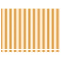 Auvent rétractable manuel Jaune et blanc 5 × 3,5 m 547339547339