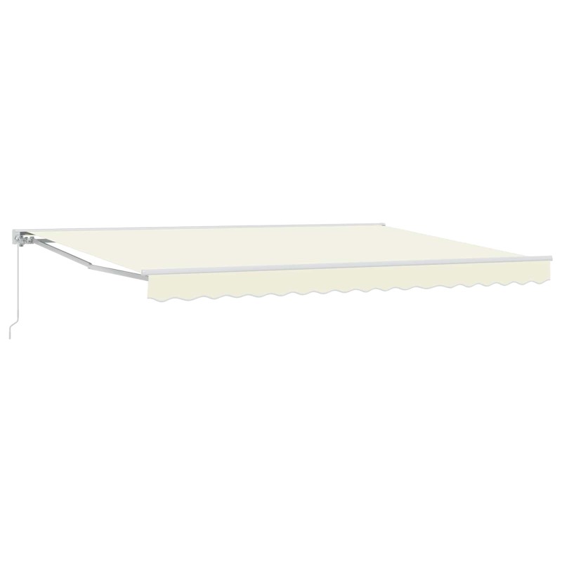 Auvent rétractable manuel Crème 5 × 3,5 m 547344547344