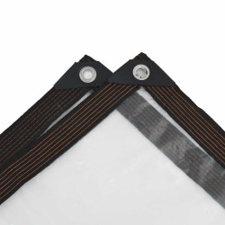 Bâche avec œillets Transparent 6 x 6 m Polyéthylène 547347547347