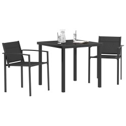 Ensemble de meubles d'extérieur 3 pcs Noir et anthracite 547379547379
