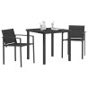 Ensemble de meubles d'extérieur 3 pcs Noir et anthracite 547379547379