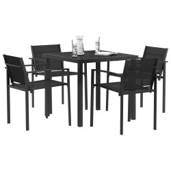 Ensemble de meubles d'extérieur 5 pcs Noir et anthracite 547380547380