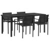 Ensemble de meubles d'extérieur 5 pcs Noir et anthracite 547381547381