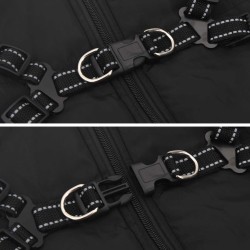 Manteau pour chien Noir L52 Fleece et Polyester 547383547383