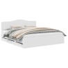 Cadre de lit avec tiroir Blanc 180 x 200 cm Bois Ingénierie 547414547414