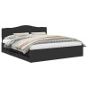 Cadre de lit avec tiroir Noir 180 x 200 cm Bois Ingénierie 547415547415